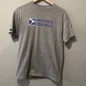 usps gray t-shirt tee short sleeves